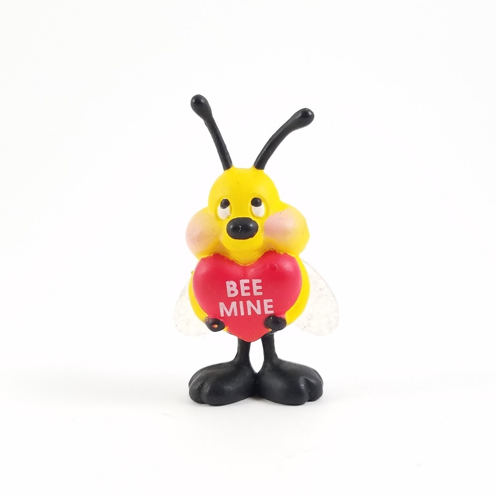 Vtg Bumblebee Bee Mine Valentine's Day Brooch Pin